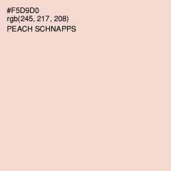 #F5D9D0 - Peach Schnapps Color Image
